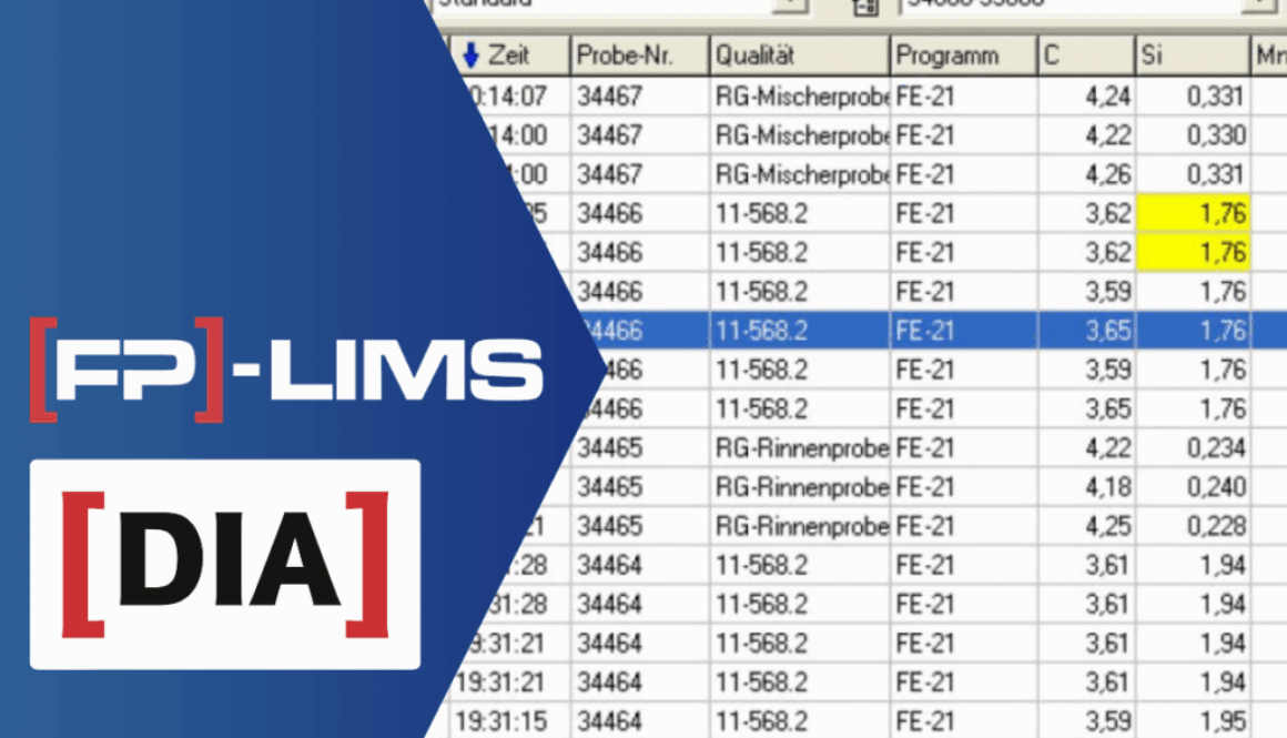 DIA Analysenverwaltung von Fink & Partner & Bruker QMatrix